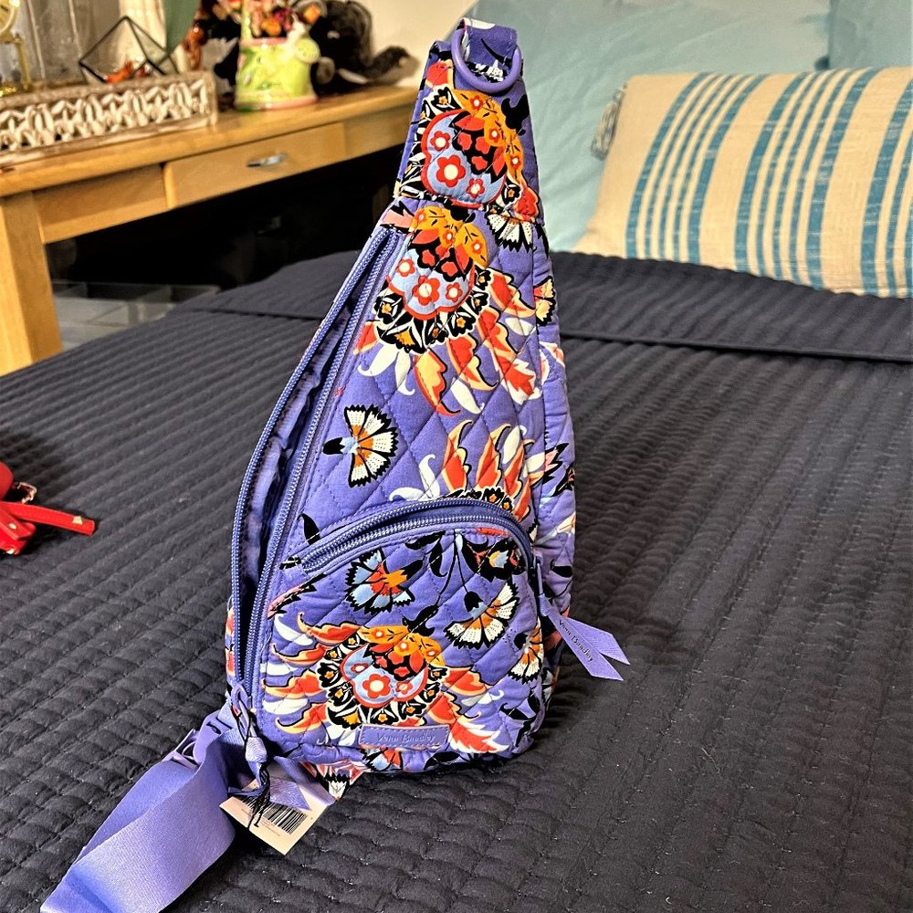 Vera Bradley Women's Recycled Cotton Mini Sling Backpack